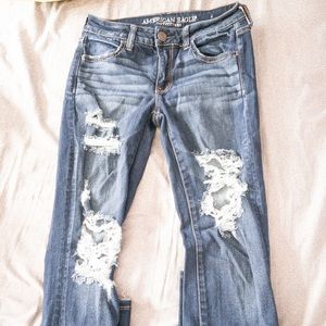 American Eagle Distressed Skinny Jeans